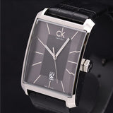 Calvin Klein Window Black Dial Black Leather Strap Watch for Men - K2M21107