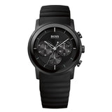 Hugo Boss Modern Black Dial Black Rubber Strap Watch for Men - 1512639