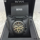 Hugo Boss Ikon Black Dial Black Steel Strap Watch for Men - 1513278