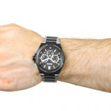 Hugo Boss Supernova Black Dial Two Tone Steel Strap Watch for Men - 1513368