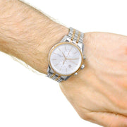 Hugo Boss Companion Silver Dial Two Tone Mesh Bracelet Watch for Men - 1513654