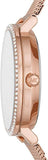 Michael Kors Mini Jayne Crystals Rose Gold Dial Rose Gold Mesh Strap Watch for Women - MK7122