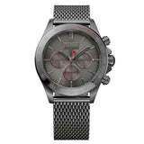 Hugo Boss Ikon Grey Dial Grey Mesh Bracelet Watch for Men - 1513443