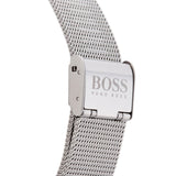 Hugo Boss Jackson Quartz Black Dial Silver Mesh Bracelet Watch For Men - 1513514