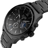 Hugo Boss Professional Black Dial Black Steel Strap Watch for Men - 1513528