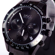 Hugo Boss Talent Chronograph Ceramic Black Dial Black Steel Strap Watch for Men - 1513581