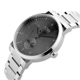 Hugo Boss Oxygen Grey Dial Silver Steel Strap Watch for Men - 1513596