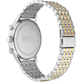 Hugo Boss Companion Silver Dial Two Tone Mesh Bracelet Watch for Men - 1513654