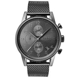 Hugo Boss Navigator Grey Dial Grey Mesh Bracelet Watch for Men - 1513674