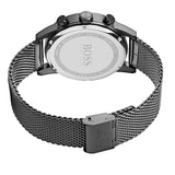 Hugo Boss Navigator Grey Dial Grey Mesh Bracelet Watch for Men - 1513674