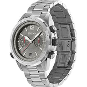 Hugo Boss Nomad Chronograph Grey Dial Silver Steel Strap Watch for Men - 1513774