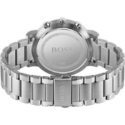 Hugo Boss Integrity Chronograph Blue Dial Silver Steel Strap Watch for Men - 1513779