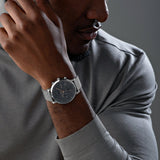 Hugo Boss Integrity Chronorgaph Grey Dial Silver Mesh Bracelet Watch for Men - 1513807