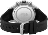 Hugo Boss Globetrotter Black Dial Black Silicone Strap Watch for Men - 1513820