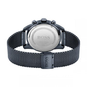 Hugo Boss Skymaster Chronograph Blue Dial Blue Mesh Bracelet Watch for Men - 1513836