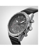 Hugo Boss Pilot Edition Black Dial Black Leather Strap Watch for Men - 1513853