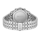 Hugo Boss Associate Black Dial Silver Steel Strap Watch for Men - 1513267