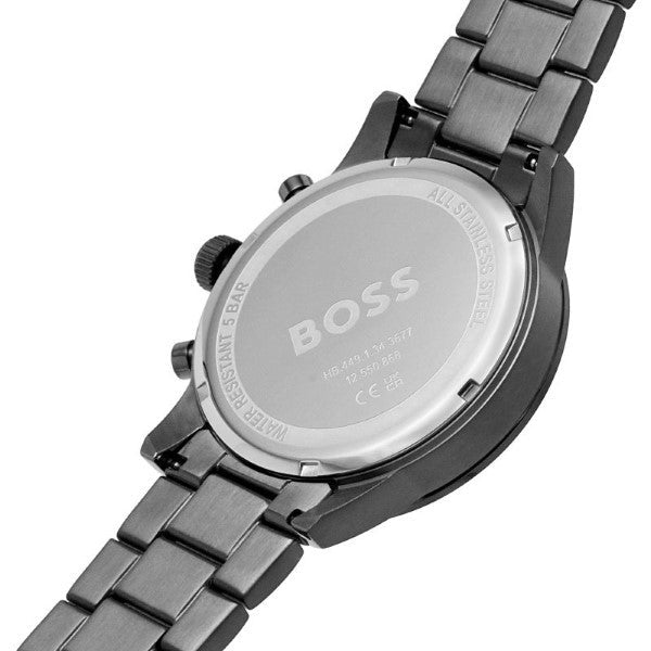 Men for Grey Watch Dial Strap Chronograph Allure Steel Grey Hugo Boss