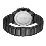 Hugo Boss Cloud Chronograph Black Dial Black Steel Strap Watch For Men - 1514016