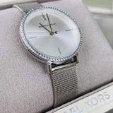 Michael Kors Darci Quartz Silver Dial Silver Mesh Strap Watch for Women - MK7123