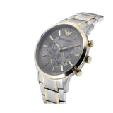 Emporio Armani Renato Chronograph Quartz Silver Dial Two Tone Steel Strap Watch For Men - AR11076