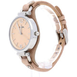 Fossil Georgia Bone Grey Dial Beige Leather Strap Watch for Women - ES2830