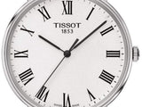 Tissot Everytime Medium White Dial Jam Tangan Tali Kulit Hitam Untuk Pria - T109.410.16.033.01