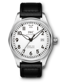 IWC Pilot's Watch Mark XVIII White Dial Black Leather Strap Watch for Men - IW327002