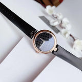 Gucci Diamantissima Quartz Black Dial Black Leather Strap Watch for Women - YA141401
