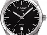 Tissot PR 100 Jam Tangan Kuarsa Stainless Steel Sport Chic Untuk Pria - T101.410.11.051.00