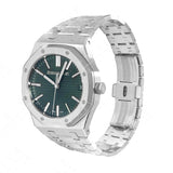 Audemars Piguet Royal Oak 50th Anniversary Green Dial Silver Steel Strap Watch for Men - 15510ST.OO.1320ST.04