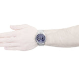 Guess Horizon Chronograph Quartz Blue Dial Silver Steel Strap Watch for Men - W0379G3