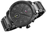 Tommy Hilfiger Briggs Black Dial Black Steel Strap Watch for Men  - 1791423