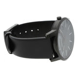 Calvin Klein City Quartz Black Dial Black Leather Strap Watch for Men - K2G2G4CX