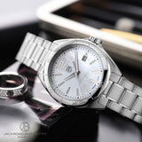 Tag Heuer Formula 1 Quartz Mother of Pearl White Dial Silver Steel Strap Watch for Women - WBJ1418.BA0664