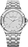 Maurice Lacroix Aikon Date White Dial Silver Steel Strap Watch for Men - AI1008-SS002-131-1