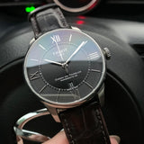 Jam Tangan Pria Tissot Chemin Des Tourelles Powermatic 80 Black Dial Black Leather Strap - T099.407.16.058.00