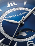 Maurice Lacroix Fiaba Moonphase Blue Dial Silver Steel Strap Watch for Women - FA1084-SS002-420-1