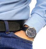 Tissot PRC 200 Chronograph Blue Dial Jam Tangan Tali Kulit Biru Untuk Pria - T055.417.16.047.00