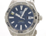 Tag Heuer Aquaracer Automatic Blue Dial Silver Steel Strap Watch for Men - WBD2112.BA0928