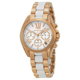 Michael Kors Bradshaw Silver Dial Two Tone Steel Strap Watch for Women - MK5907