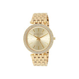 Michael Kors Darci Silver Dial Gold Stainless Steel Strap Watch for Women - MK3191