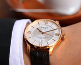 Tissot Chemin Des Tourelles Powermatic 80 Silver Dial Brown Leather Strap Jam Tangan Untuk Pria - T099.407.36.038.00