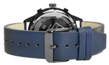 Tommy Hilfiger Chase Grey Dial Blue Leather Strap Watch for Men - 1791578