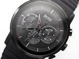 Hugo Boss Modern Black Dial Black Rubber Strap Watch for Men - 1512639