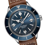 Breitling Superocean Heritage '57 Blue Dial Brown Leather Strap Watch for Men - A10370161C1X1