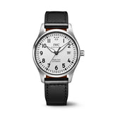 IWC Pilot's Watch Mark XVIII White Dial Black Leather Strap Watch for Men - IW327002