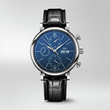 IWC Portofino Chronograph Blue Dial Black Leather Strap Watch for Men - IW391023