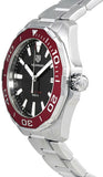 Jam Tangan Pria Tag Heuer Aquaracer Dial Hitam dengan Tali Baja Perak - WAY101B.BA0746