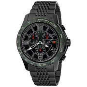 Gucci G Timeless Black Dial Black Steel Strap Watch For Men - YA126202